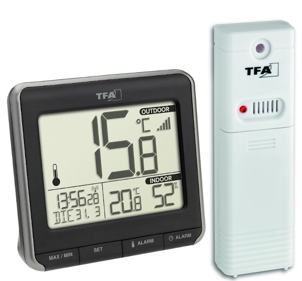 Dostmann Electronic Digitales Innen/Außen-Thermometer Enthält: 5 V